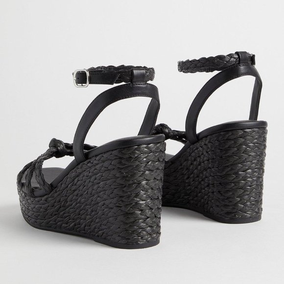 Torrid Black Wedge Sandals - Picture 3 of 10